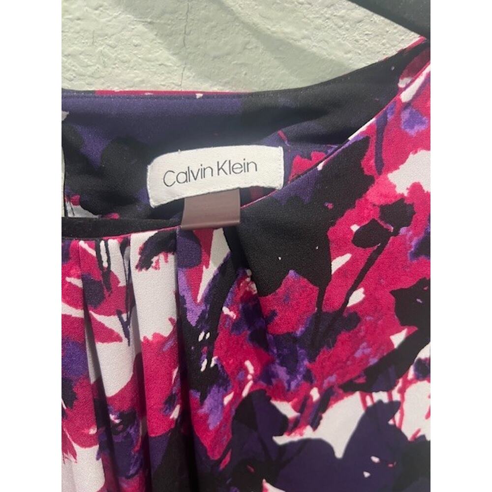 Calvin Klein Sleeveless Top Fushia, White, Purple and Black Size XL - Picture 3 of 3